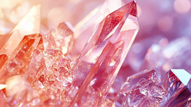 Rose Quartz Crystal Cluster: A Stunning Macro Photograph