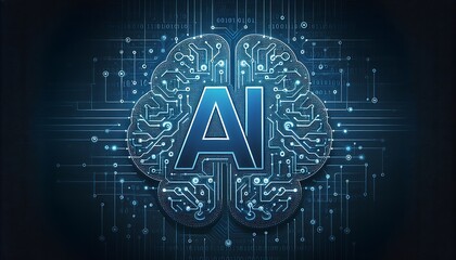 A mesmerizing visual representation of artificial intelligence, where circuitry intertwines with the abstract concept of thought.