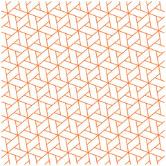 オレンジの網代麻の葉の模様