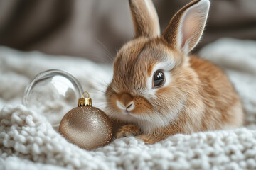 Xmas bunny; bockey