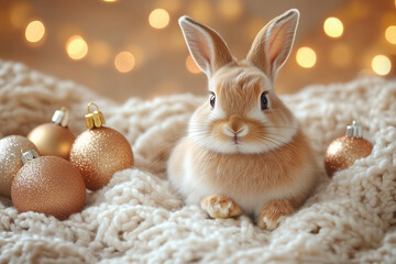 Xmas bunny; bockey