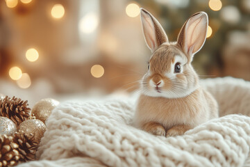 Xmas bunny; bockey