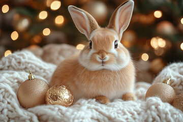 Xmas bunny; bockey