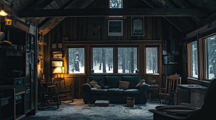 Fototapeta premium Military Camp Image Interior 