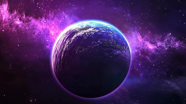 Space Gradient Text Effect Video