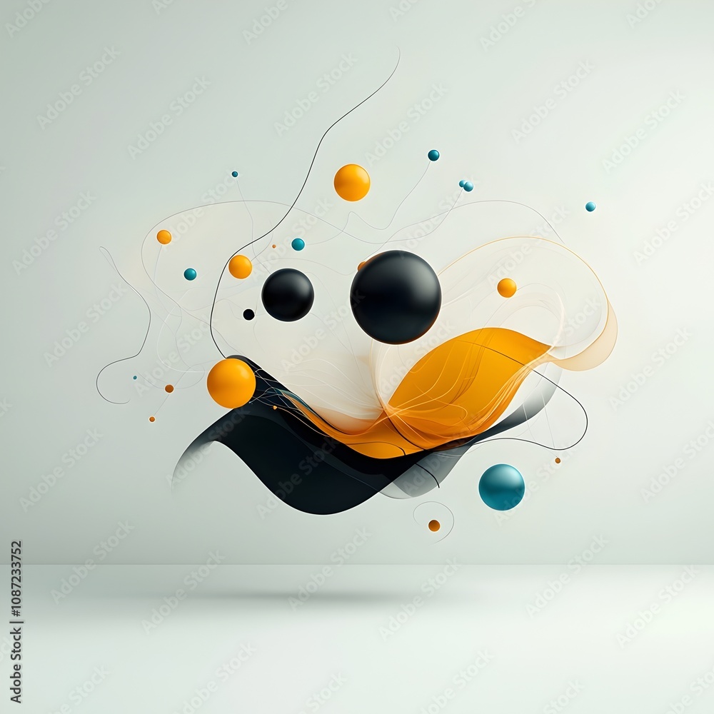 Poster molecular dance a captivating and dynamic visualization of complex molecular interactions rendered i