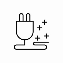 switch socket icon vector sign