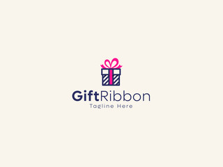 Cute Gift Box Logo