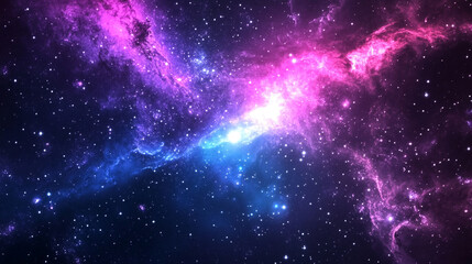 Stunning cosmic landscape featuring vibrant colors and countless stars in deep space