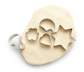 Dough and cookie forms