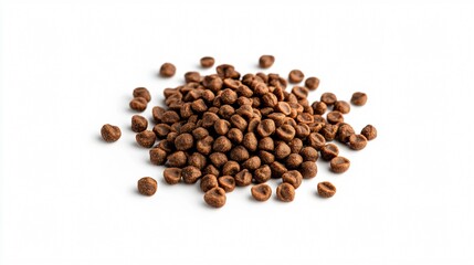 Aromatic Pet Food on White Background: Nourishing Nutrition for Your Beloved Companion