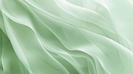 Obraz premium Soft, muted tones of sage green and mint, layered translucently, crafting a minimalist background that brings to mind a gentle spring morning