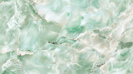 Obraz premium Soft seafoam green marble texture, with hints of light green and white, ideal for a refreshing and light atmosphere