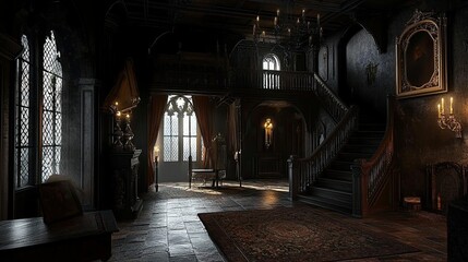 Fototapeta premium Spooky Castle 