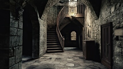 Fototapeta premium Stone House Interior 