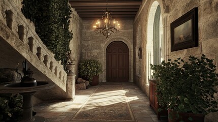 Obraz premium Stone House Interior 