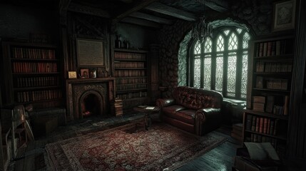 Fototapeta premium Stone House Interior 