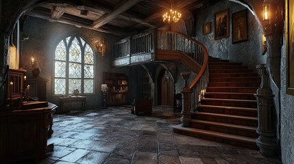 Fototapeta premium Stone House Interior 