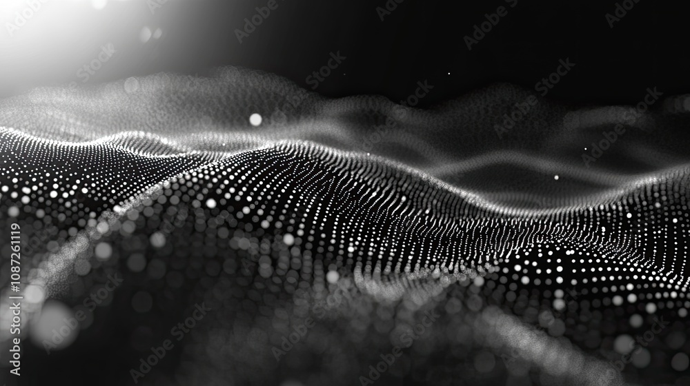 Poster evenly spaced grid of tiny points, creating a soft, structured background texture ideal for subtle d
