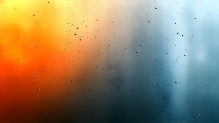 Obraz premium Abstract Background with Orange and Blue Gradient and Water Drops
