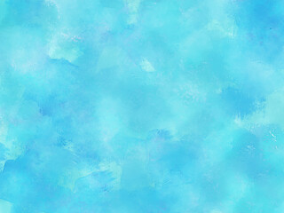 水彩テクスチャ素材　水色