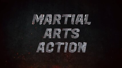 Military Art Action Drama 3D Cinematic Text Background, Cinematic Title Military Art Action