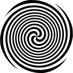 Circle Round Spiral. Spiraling. Vector design elements with lines. Lines Abstract Geometric Stripe 