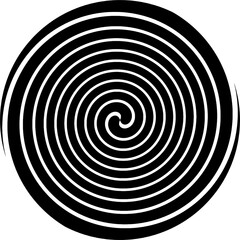 Obraz premium Circle Round Spiral. Spiraling. Vector design elements with lines. Lines Abstract Geometric Stripe 