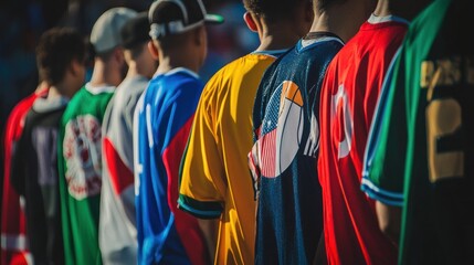 A sports team logo serving as an emblem of unity, printed on jerseys and merchandise worn by dedicated fans