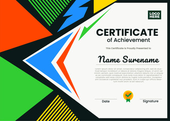 Modern Abstract Certificate Design Template