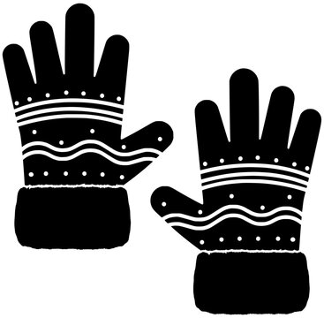 recommend clip art: winter illustration scarf silhouette hat logo clothing icon fashion outline clothes set cold collection gloves warm jacket sweater style shape and vector graphic background