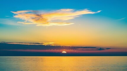 Fototapeta premium sunset over the sea