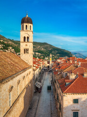 Fototapeta premium Old town of Dubrovnik on a sunny day, Croatia