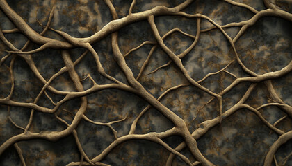 Fototapeta premium Intricate Tree Branches Pattern