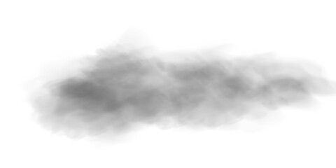 Transparent fog or smoke, PNG white smog cloud effect, isolated transparent special effect. Vector illustration, fog, vapour, magic haze.