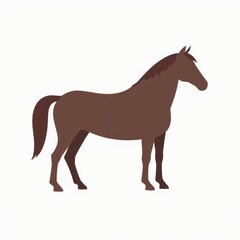 Obraz premium Sleek Horse Profile Icon