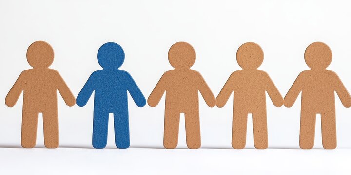 Diverse paper cutouts representing unity and inclusion in a community.