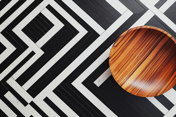Contemporary Geometric Patterns: A Modern Fusion of Style and Comfort in a Tastefully Designed Living Space