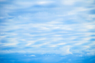 Fototapeta premium Natural blue sky landscape, fluffy clouds in the vast blue sky