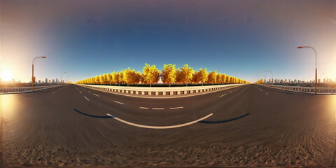 Full 360 degrees seamless spherical panorama HDRI equirectangular projection of . Texture environment map for lighting and reflection source rendering 3d scenes.