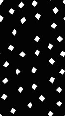 Modern minimalist white squares on black repeating pattern for creative designs - seamless pattern texture png