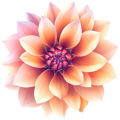 Fototapeta premium Floral bloom action nature digital art vibrant colors close-up beauty