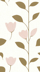 Soft geometric floral pattern inspired by art for interior design and decoration - seamless pattern texture png