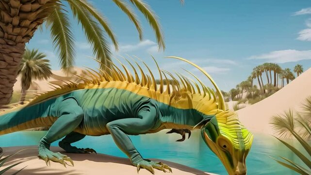The Basilisk of the Desert Oasis 
