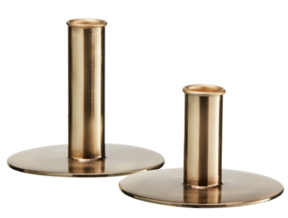 Copper candle stand cut out isolated transparent background