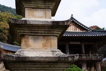 old stone pagoda in the Buddhis temple