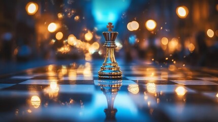 Background theme depicting the complexity of chess strategies in vibrant detail.