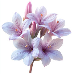 Lxia flower isolated on a white background