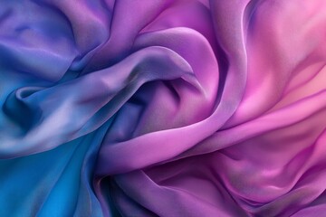 Obraz premium Elegant Gradient of Silk: A Blend of Blue and Purple Hues
