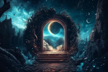 The portal to another world awaits adventurous souls. 